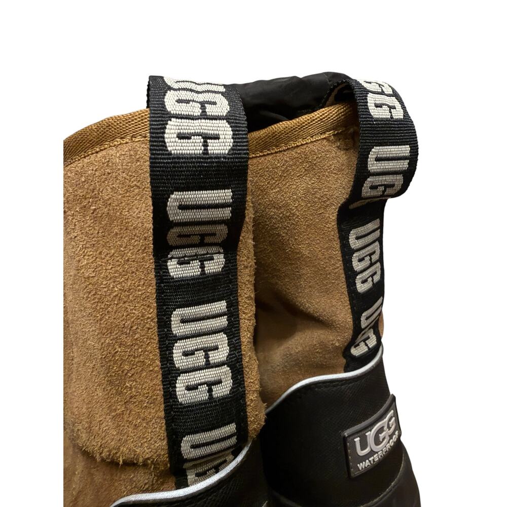UGG Kirby Waterproof W 7.5 / Kids 6 Chestnut Suede Insulated Snow Winter Boots - Picture 7 of 9